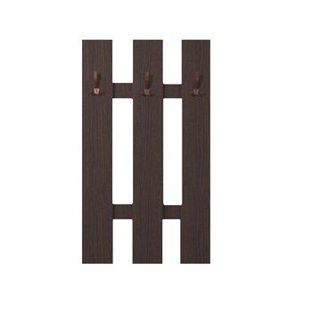 Cuier Trio Maxdeco wenge cu agatatori finisaj cupru Cuier Trio Maxdeco wenge cu agatatori finisaj cupru