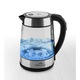 Cana fierbator din sticla ETA Crystela Digi 7153, 1,7 L, 2200 W, iluminare colora, control temperatura