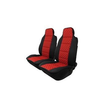 Huse Scaune Auto Flexzon, Lux, Piele Ecologica si Textil, Rosu cu Cusaturi Negre, Universale 1+1 Huse Scaune Auto Flexzon, Lux, Piele Ecologica si Textil, Rosu cu Cusaturi Negre, Universale 1+1