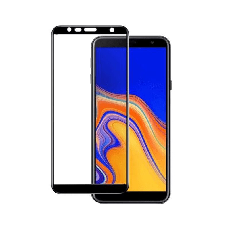 Folie protectie pentru Samsung J4 Plus 2018 din sticla securizata full size, negru