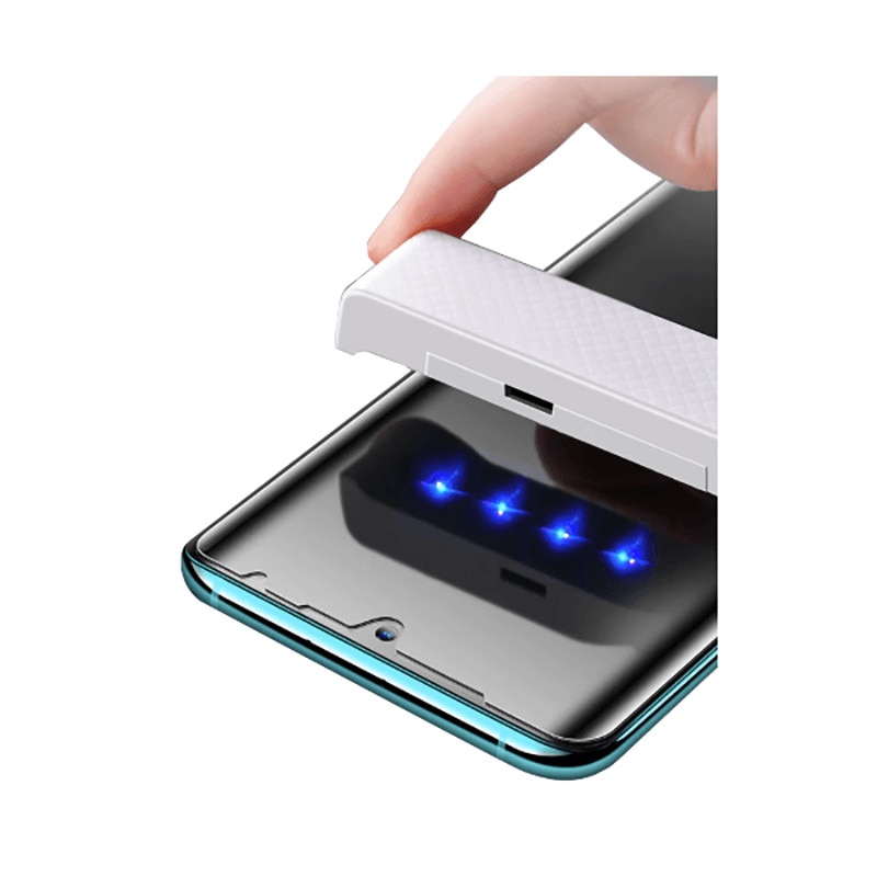 Folie de protectie din sticla temperata pentru Huawei P30 Pro curbata full glue cu adeziv UV, transparent