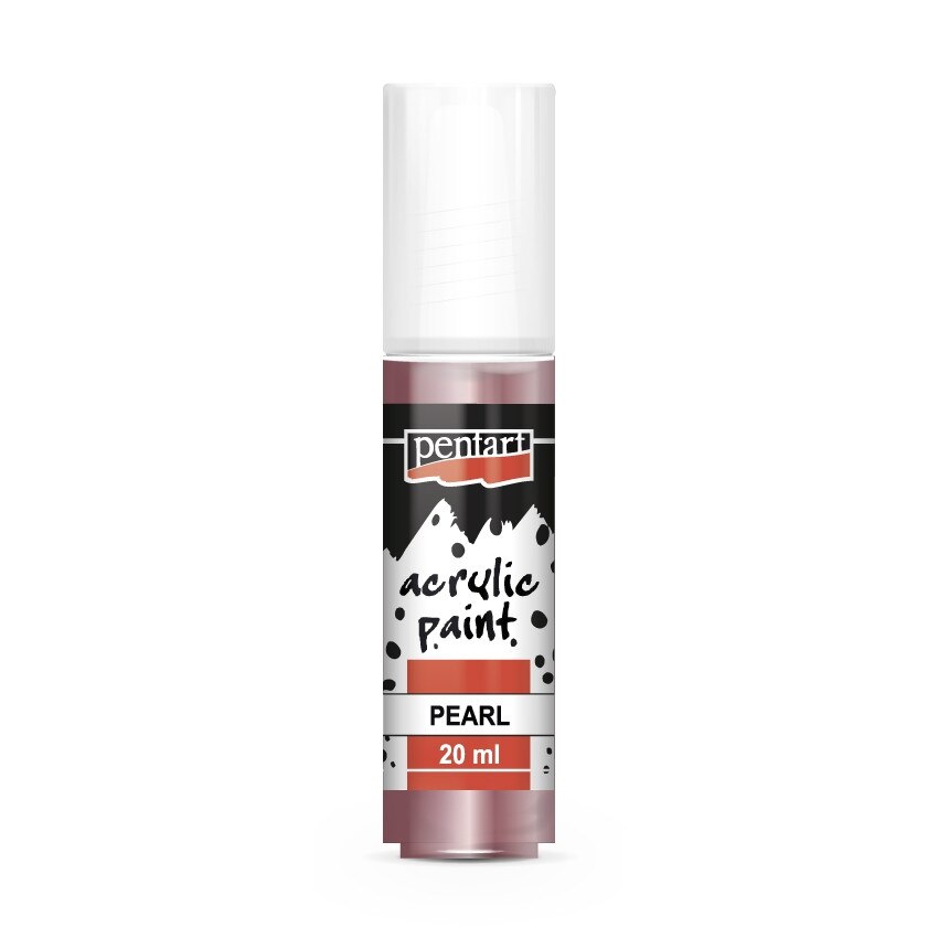 Vopsea acrilica sidefata pe baza de apa Pentart - mov, 20 ml