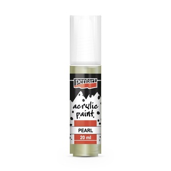 Vopsea acrilica sidefata pe baza de apa Pentart - verde, 20 ml Vopsea acrilica sidefata pe baza de apa Pentart - verde, 20 ml