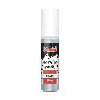 Vopsea acrilica sidefata pe baza de apa Pentart - albastru, 20 ml Vopsea acrilica sidefata pe baza de apa Pentart - albastru, 20 ml