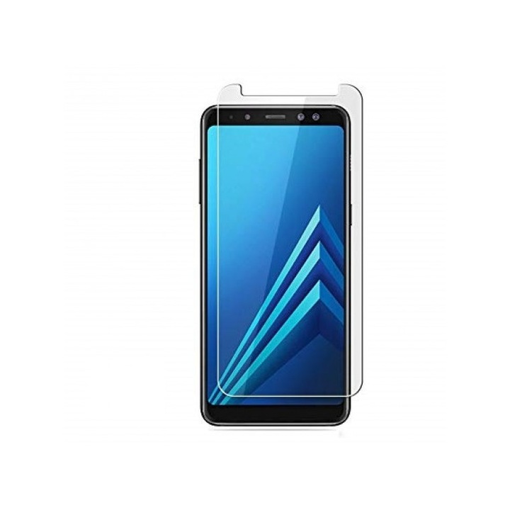 Стъклен протектор Premium Tempered Glass за Samsung Galaxy A7 2018/A8 Plus (2018), Прозрачен