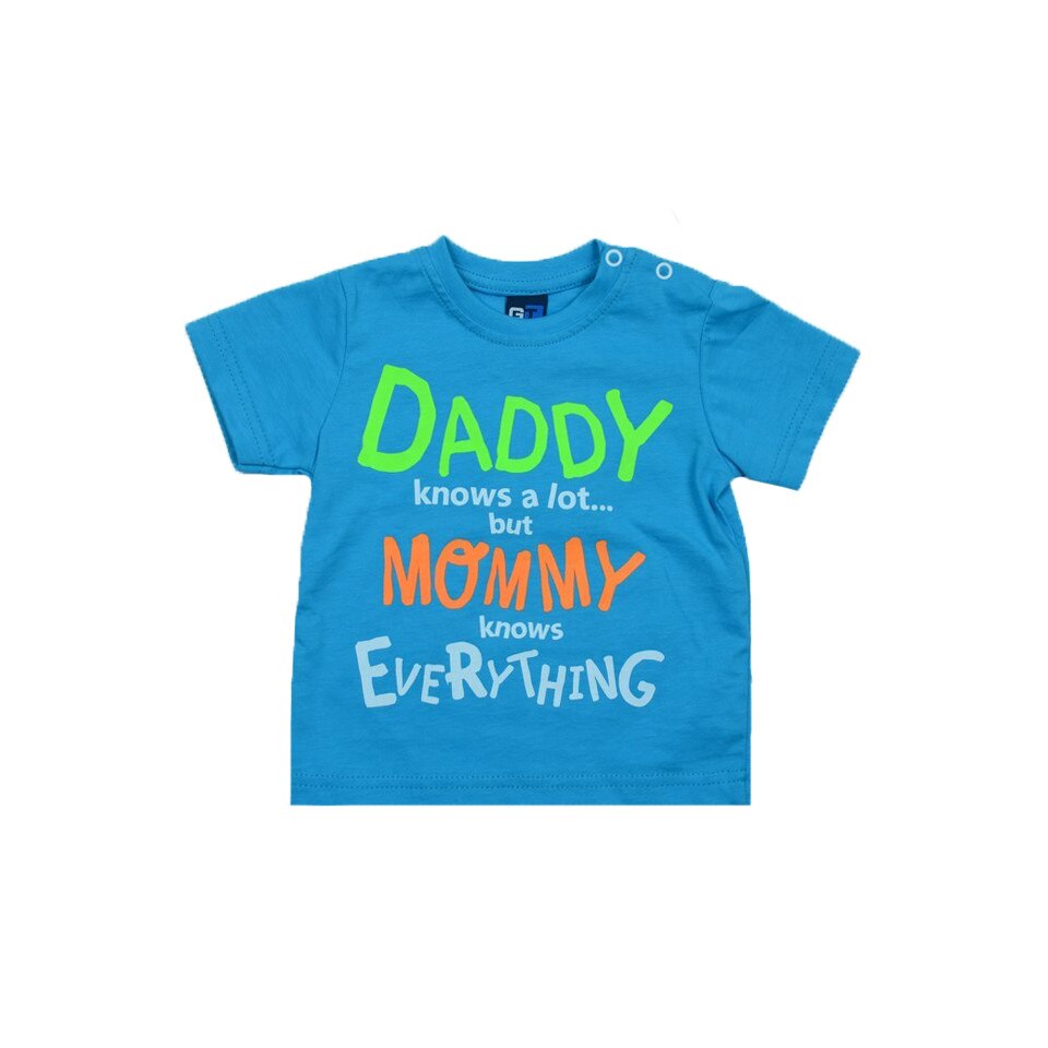 Tricou maneca scurta baietei GT GT-3645, Albastru 74 cm