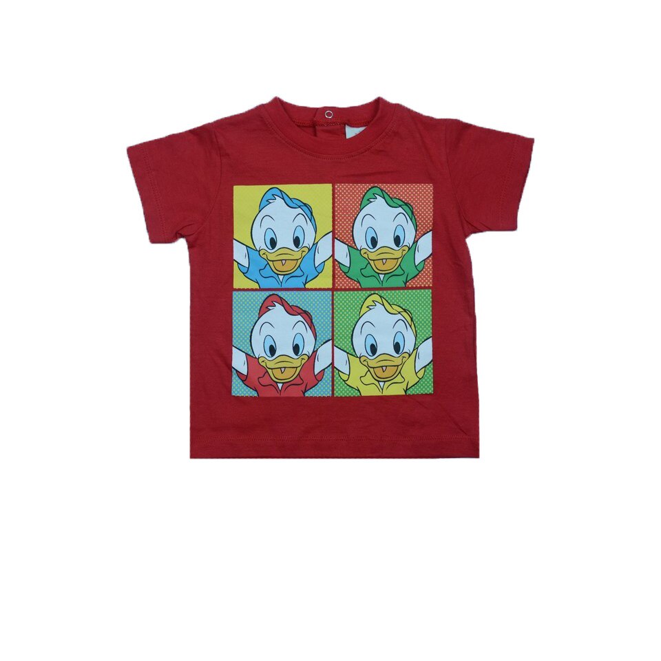 Tricou maneca scurta baietei Sun City Donald Duck OE5325.100, Rosu, 92 cm