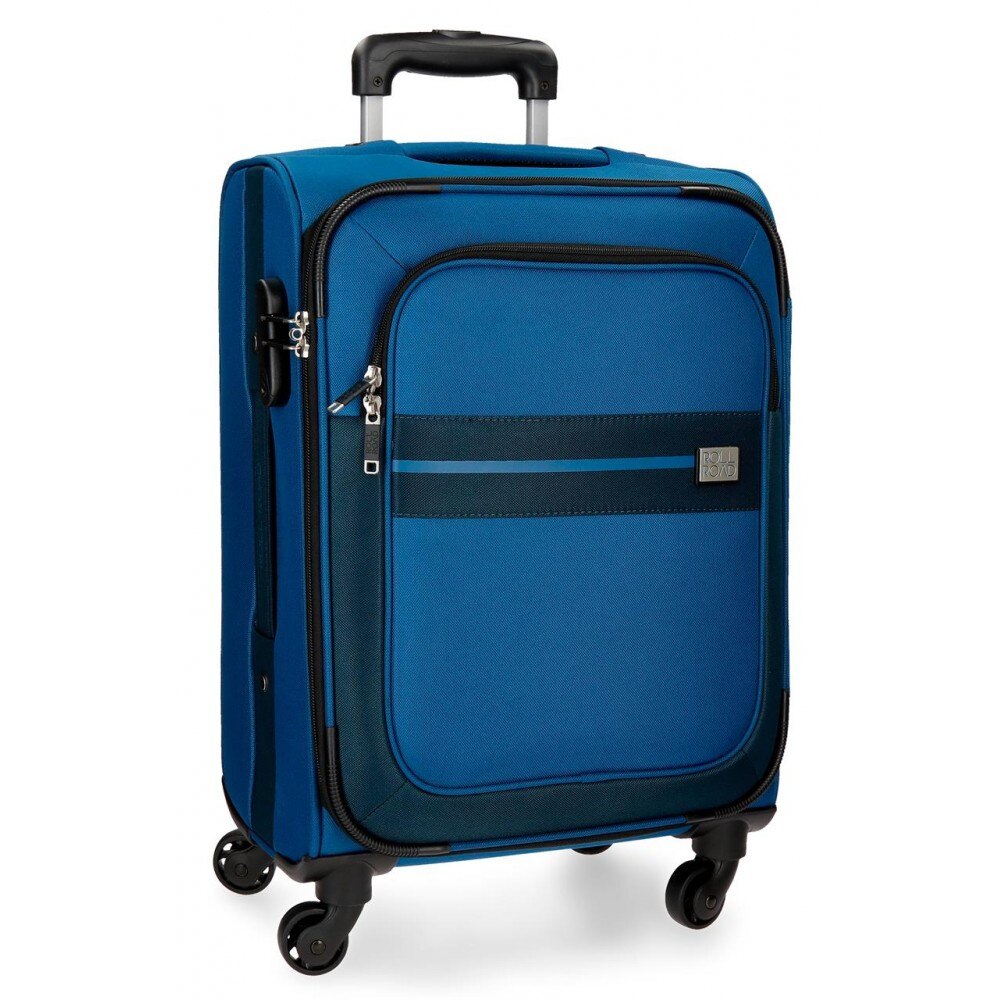 Troler Roll Road Sicilia, Albastru, 4 roti, 55 cm