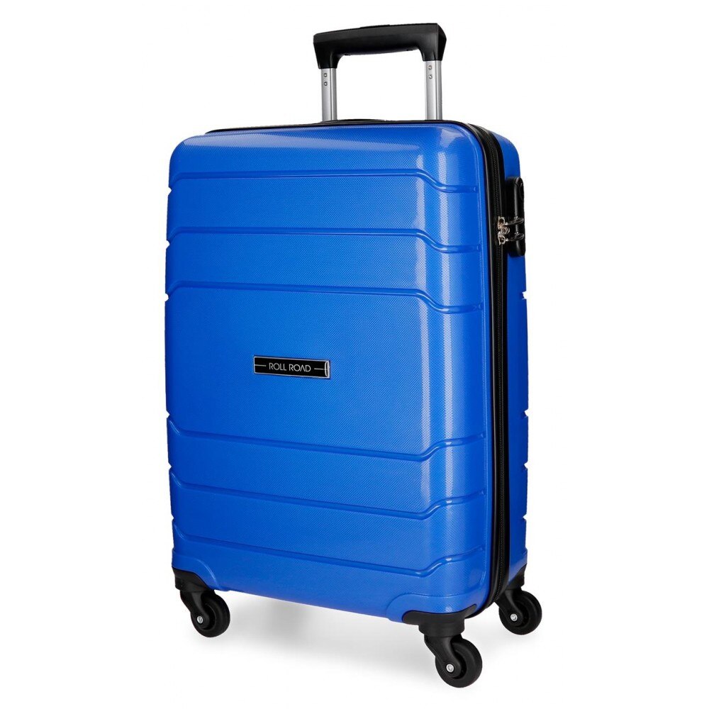 Troler Roll Road Fast, Albastru, 4 roti, 55 cm