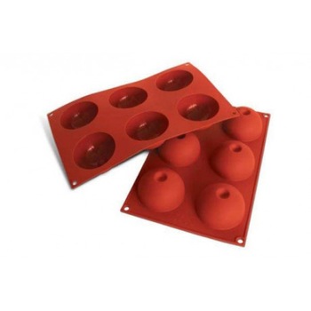 Forma de Copt Silikomart, SF086 Semisfera Con Buco Forma de Copt Silikomart, SF086 Semisfera Con Buco