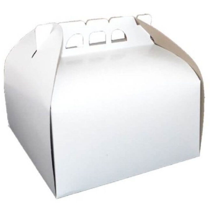 Cutii Albe pentru Tort CT9, 25 Buc/Bax, 33x33 cm, Carton Duplex