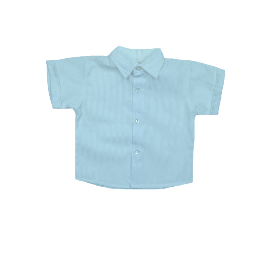 Camasa maneca scurta baietei NN CBN-001, Alb, 74