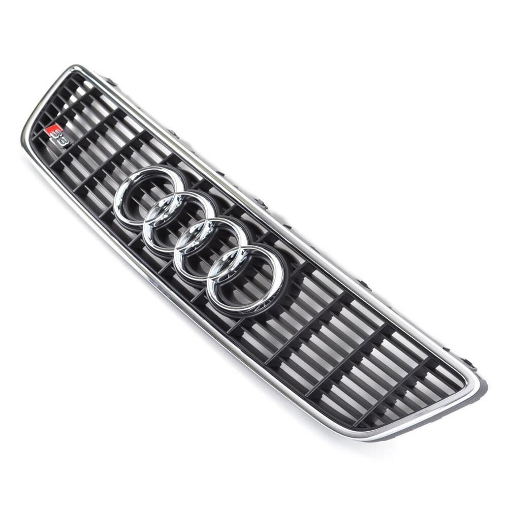 Grila Radiator Audi S3 2000-2003, Negru/Crom