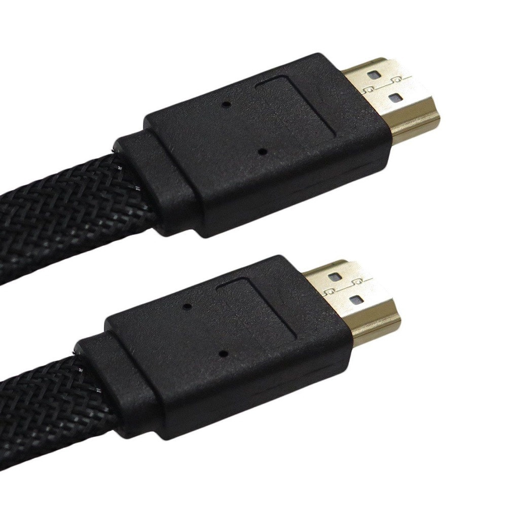 Cablu HDMI 1.4 Panzat , Panglica , 5 Metri , Premium Quality , Negru