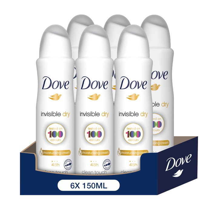 DOVE Invisible Dry Clean izzadásgátló, 6x150ml