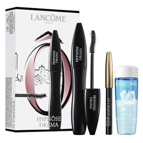Set Lancome, Mascara Hypnose Drama 01 Excessive Black 6.5 ml + Mini Creion Khol 01 Noir 0.7 g + Demachiant Bifacil 30 ml