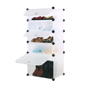 Dulap modular cu 5 compartimente de depozitare, din plastic, 108cm x 50cm x 37cm Alb Dulap modular cu 5 compartimente de depozitare, din plastic, 108cm x 50cm x 37cm Alb