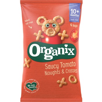 Snack din porumb expandat Bio Organix cu Rosii, 4x15 g, de la 10 luni Snack din porumb expandat Bio Organix cu Rosii, 4x15 g, de la 10 luni