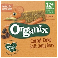 Batoane din ovaz Bio Organix cu Morcov si Mere, 6x30 g, de la 1 an