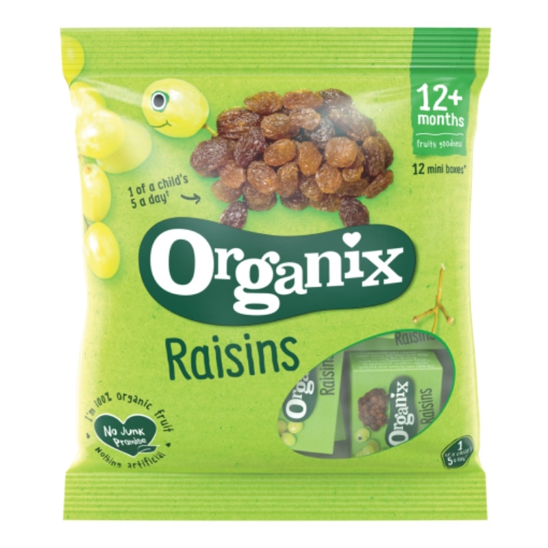 Stafide Minibox Bio Organix, 12x14 g, de la 12 luni