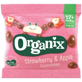 Jeleuri Bio Organix cu Mere si Capsuni, 12 g, de la 12 luni Jeleuri Bio Organix cu Mere si Capsuni, 12 g, de la 12 luni