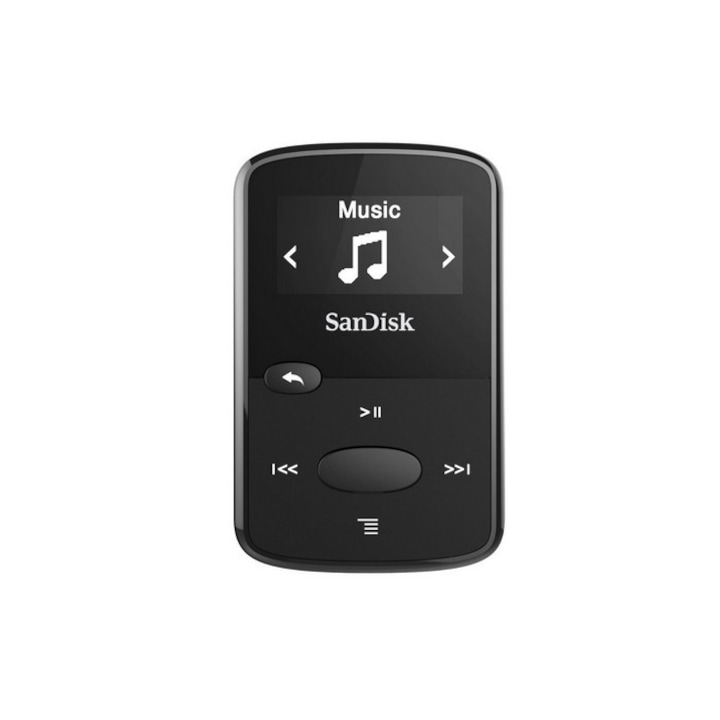 SanDisk CLip Jam MP3 Player 8GB, microSDHC, Radio FM, Black