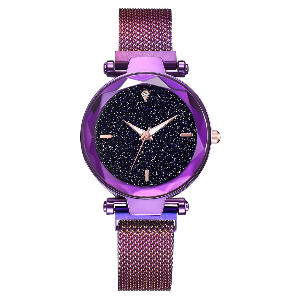 Ceas dama GENEVA model Starry Sky, bratara magnetica, stil elegant