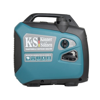Generator curent digital insonorizat Könner&Söhnen KS 2000i S , benzina, 2.0 kW, inverter, protectie suprasarcina, protectie nivel scazut ulei, indicator tensiune, mod economic, bobinaj 100% cupru Generator curent digital insonorizat Könner&Söhnen KS 2000i S , benzina, 2.0 kW, inverter, protectie suprasarcina, protectie nivel scazut ulei, indicator tensiune, mod economic, bobinaj 100% cupru