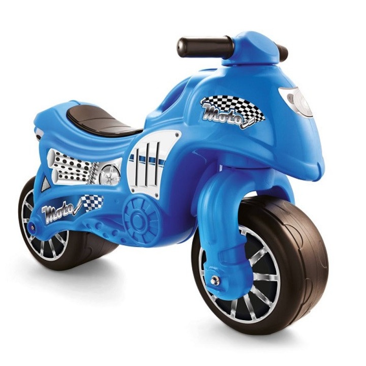 Motocicleta Dolu fara pedale, albastru, dimensiuni 50 x 71 x 27 cm , Robentoys®