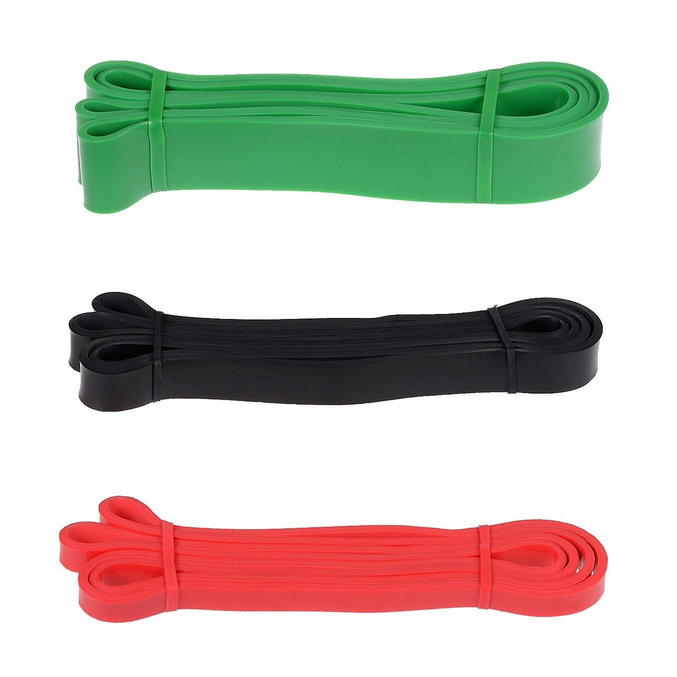 Benzi elastice Set 3 buc. Rosu Verde Verde Yoga, Fitness trepte de rezistenta