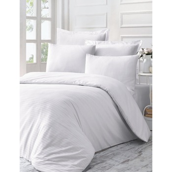 Lenjerie pentru pat dublu Bambus Deluxe Victoria VKD-Line White Lenjerie pentru pat dublu Bambus Deluxe Victoria VKD-Line White