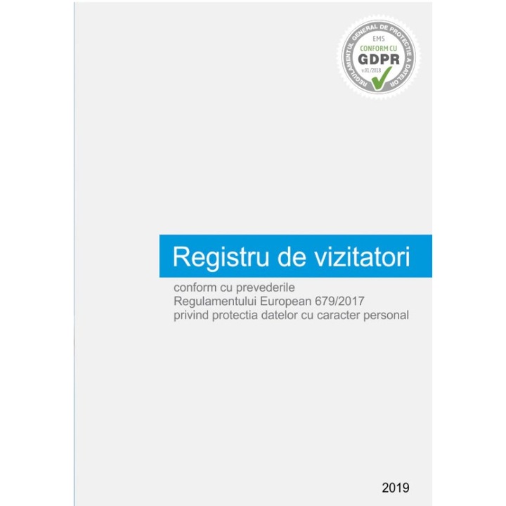 Registrul de vizitatori cu respectarea normelor de protectie si confidentialitate conform cu GDPR si Legea 190/2019 - varianta electronica
