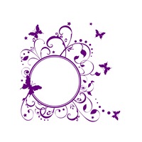 sticker decorativ perete round frame 50x50 cm imagen 42_0_
0