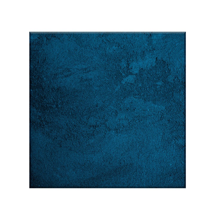 Sticla bucatarie securizata Saint Gobain Glass®, imprimata 65x60cm, protectie antistropire pentru aragaz, Ambra Deco, textura piatra albastru