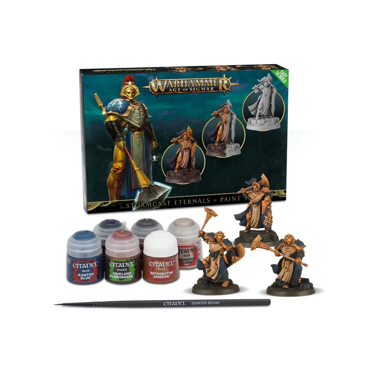 Pachet Miniaturi si Vopsele Warhammer Aos, Games Workshop, 
