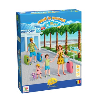 Joc de societate, Mindplay Games, Primii in vacanta, 2 variante de joc, 4 ani+ si respectiv 10+, pana la 6 jucatori, limba romana Joc de societate, Mindplay Games, Primii in vacanta, 2 variante de joc, 4 ani+ si respectiv 10+, pana la 6 jucatori, limba romana