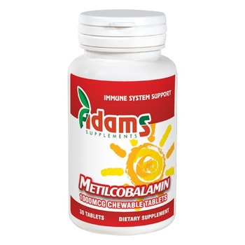 Vitamina B12 1000mcg Adams Vision 30 tablete Vitamina B12 1000mcg Adams Vision 30 tablete