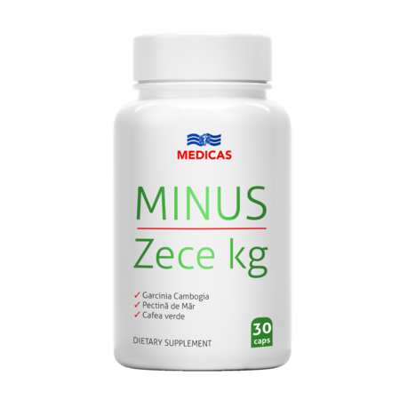 Supliment alimentar ,Minus zece kg, de slabit, 30 capsule, MEDICAS