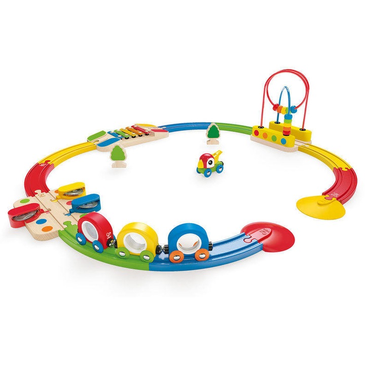 Trenuletul sonor, Hape, Multicolor, + 18 luni