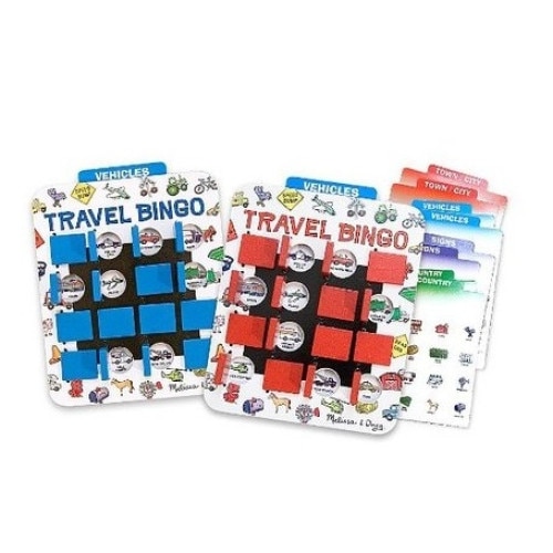 Joc de calatorie Melissa & Doug Bingo din lemn