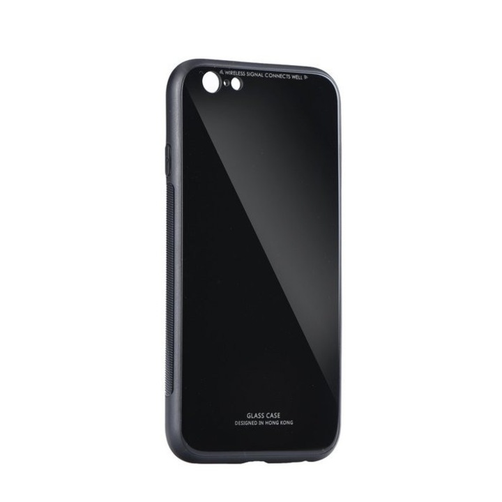 Твърд гръб Glass Case Samsung Galaxy J3 2017, Черен