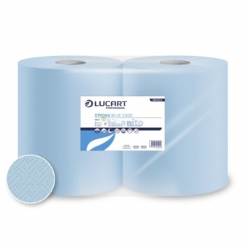 Role industiale 3 pliuri hartie laminata, gofrata, 150m Force Blue Lucart Role industiale 3 pliuri hartie laminata, gofrata, 150m Force Blue Lucart
