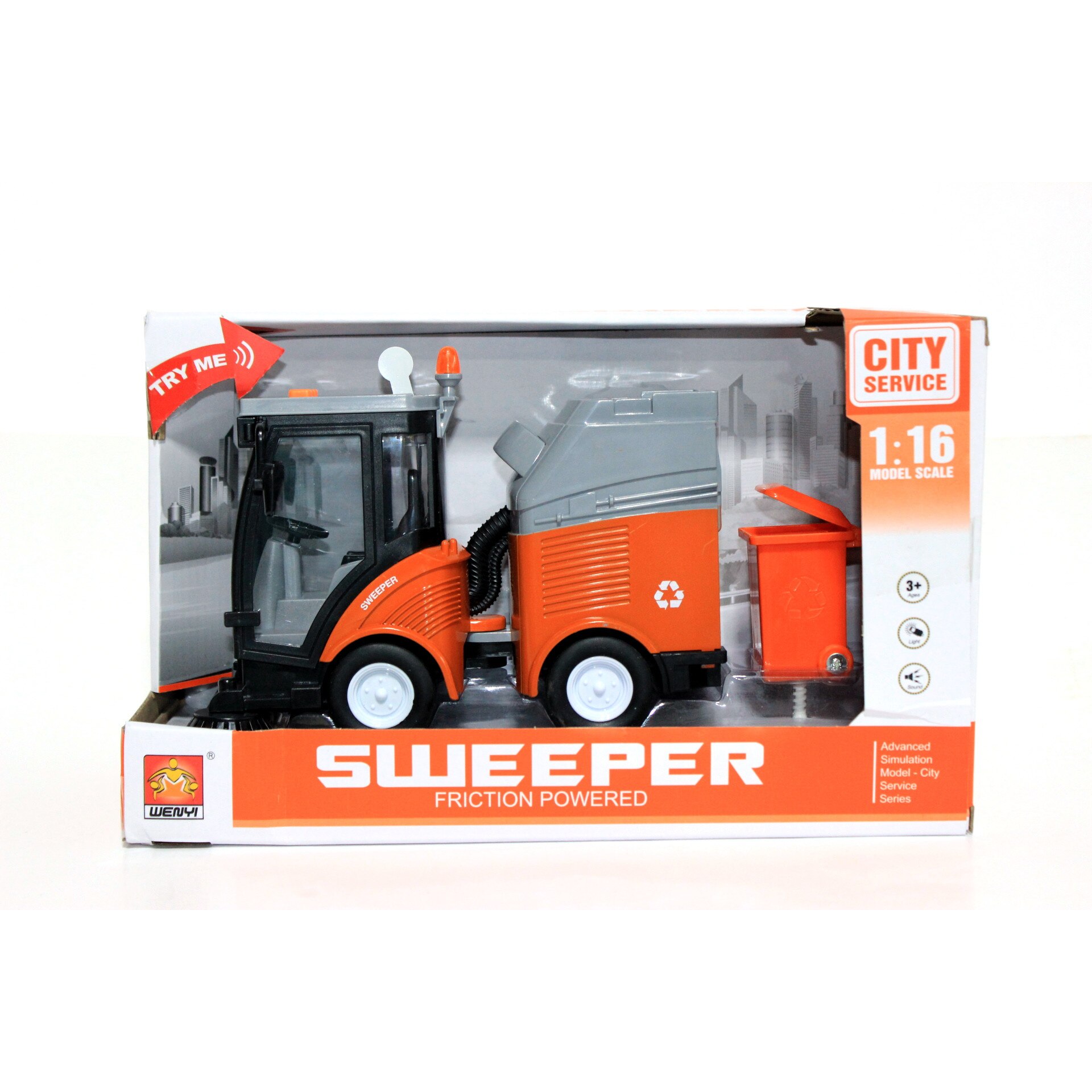 Masinuta de gunoi cu baterii, muzicala, 3+