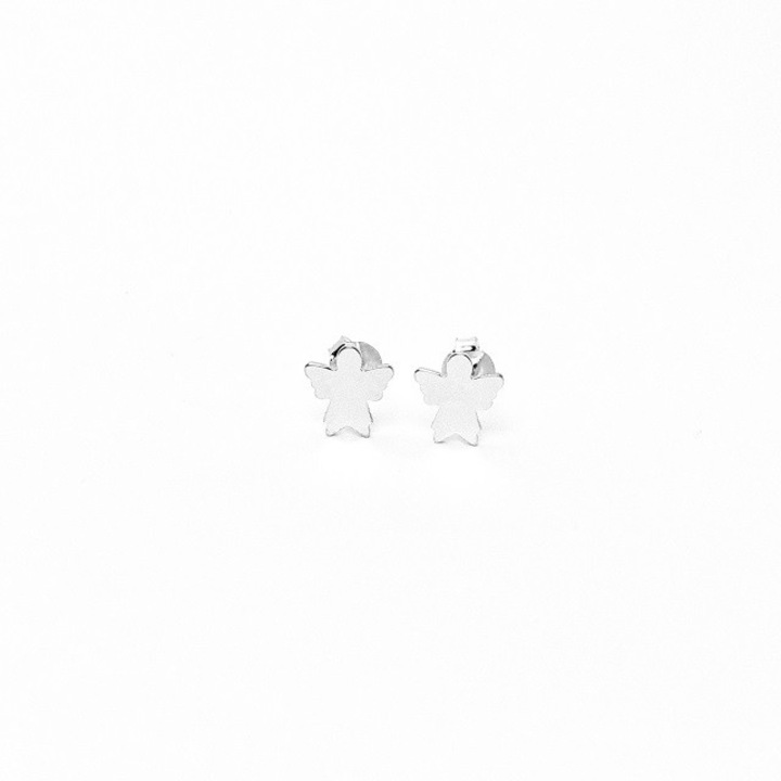 Cercei ingerasi din argint rodinat, ARTOR, CS13, Argintiu