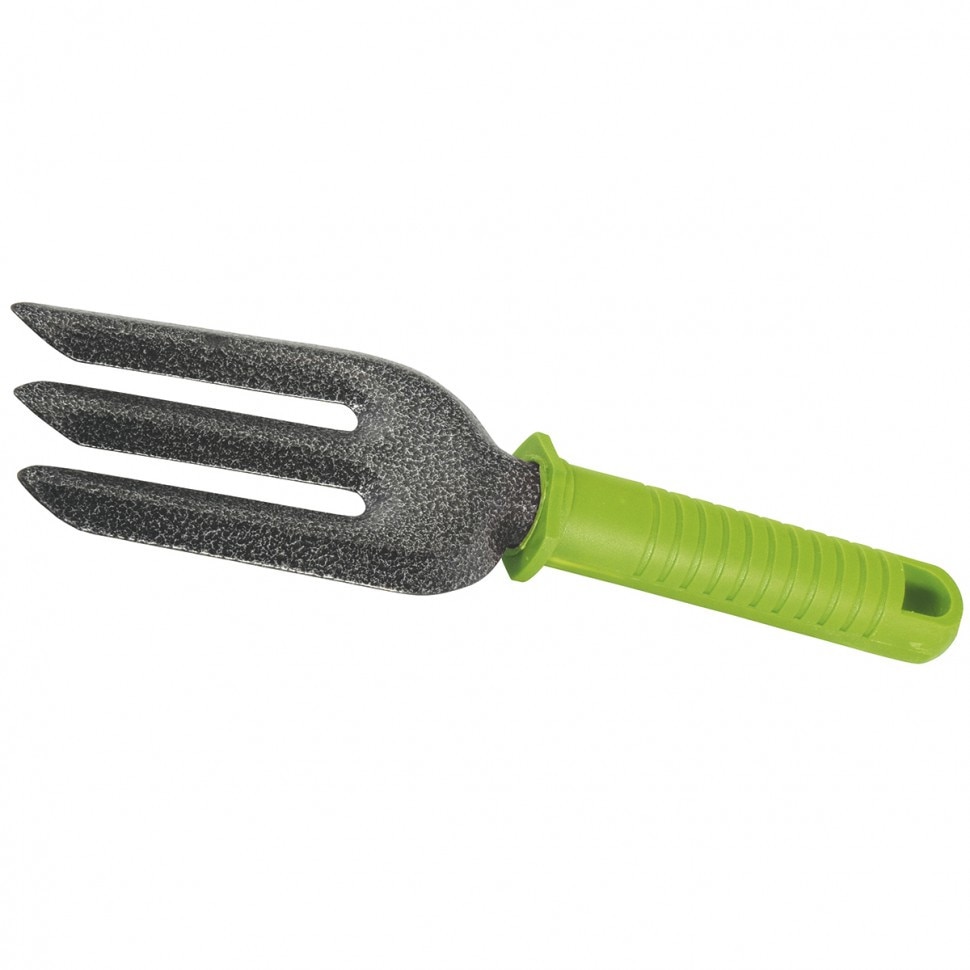 Furca de plantat, 3 dinti, acoperire protectoare, maner din plastic,PALISAD