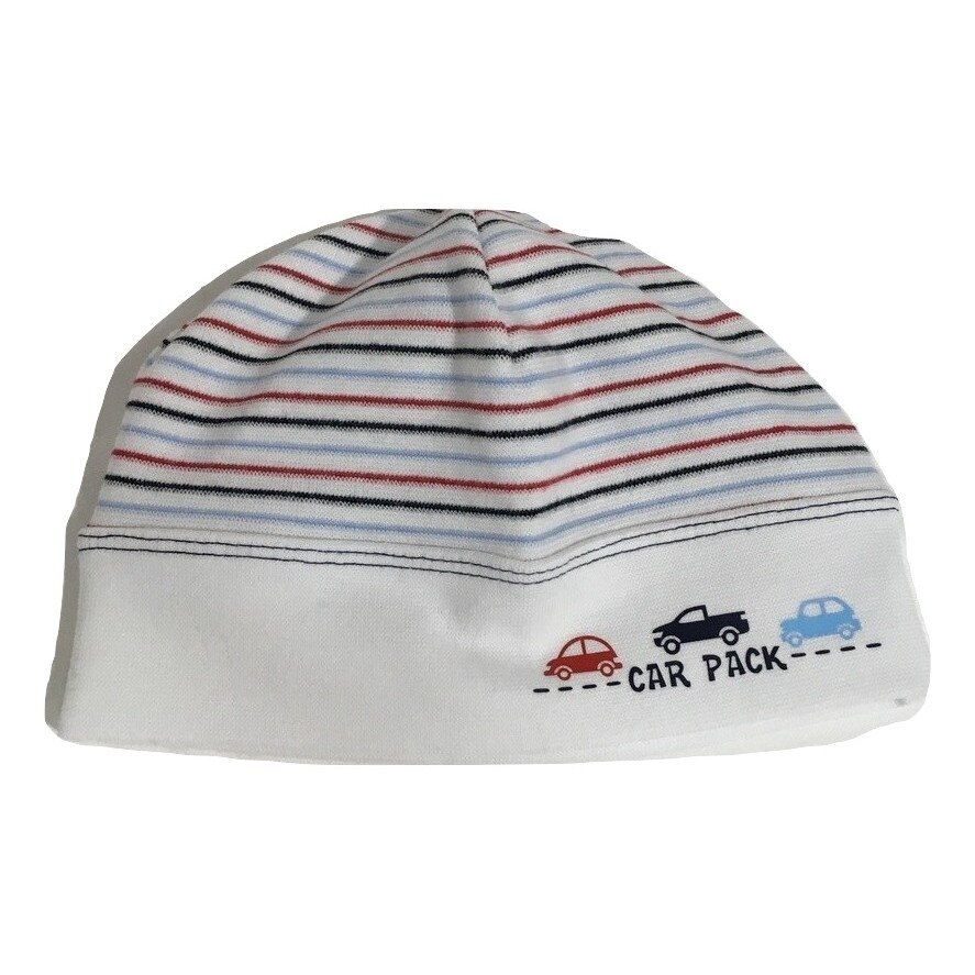 Caciulita baieti,Marika,alb,model Car Pack