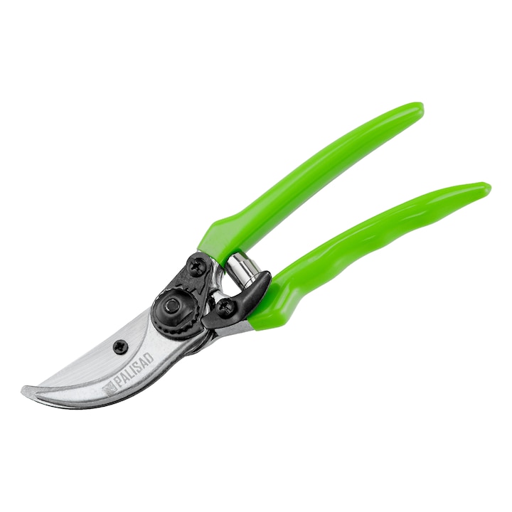 Foarfeca de vie, 200 mm, arc de revenire banda, manere din metal cauciucate, PALISAD
