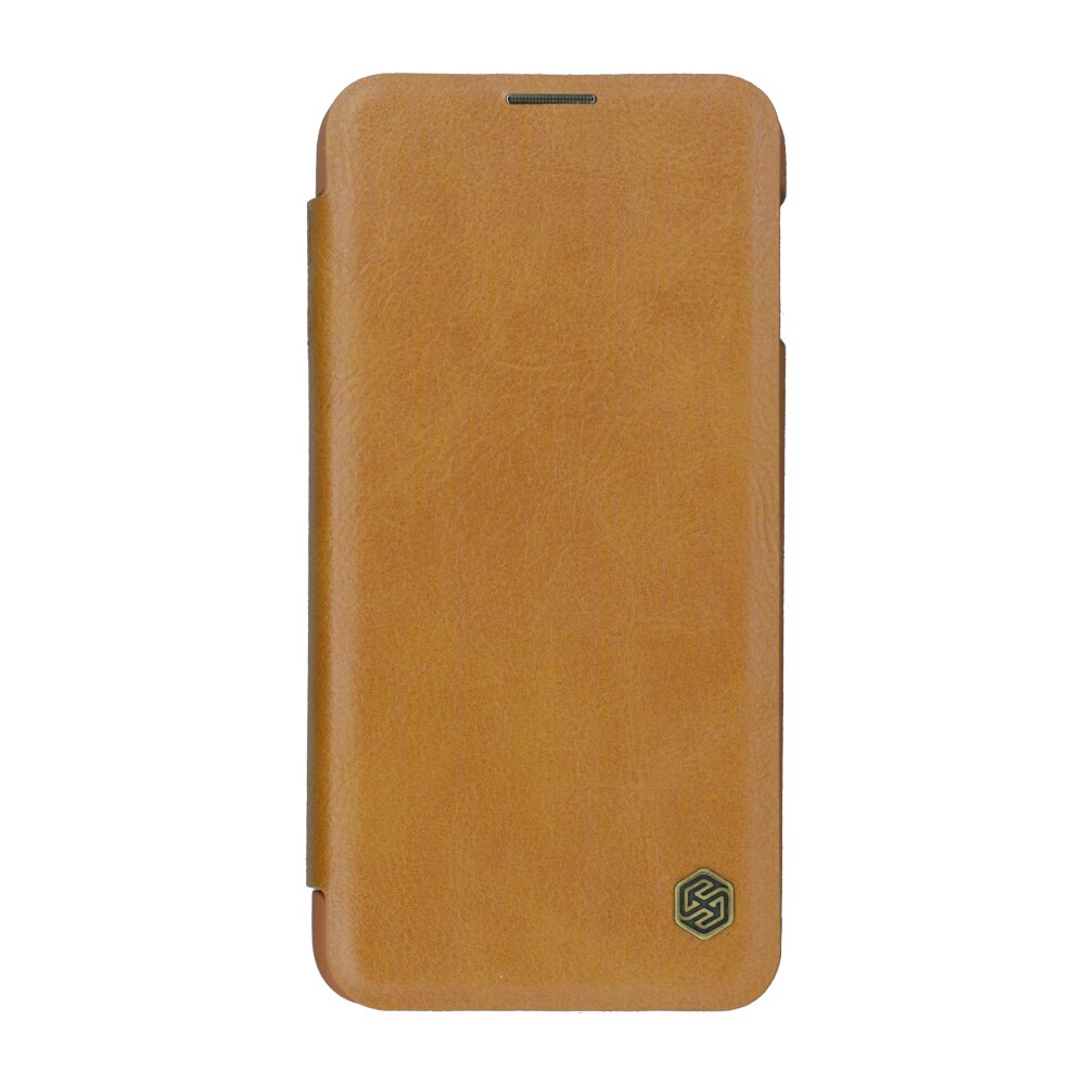 Husa tip carte Nillkin Qin pentru Huawei P30 Pro, maro