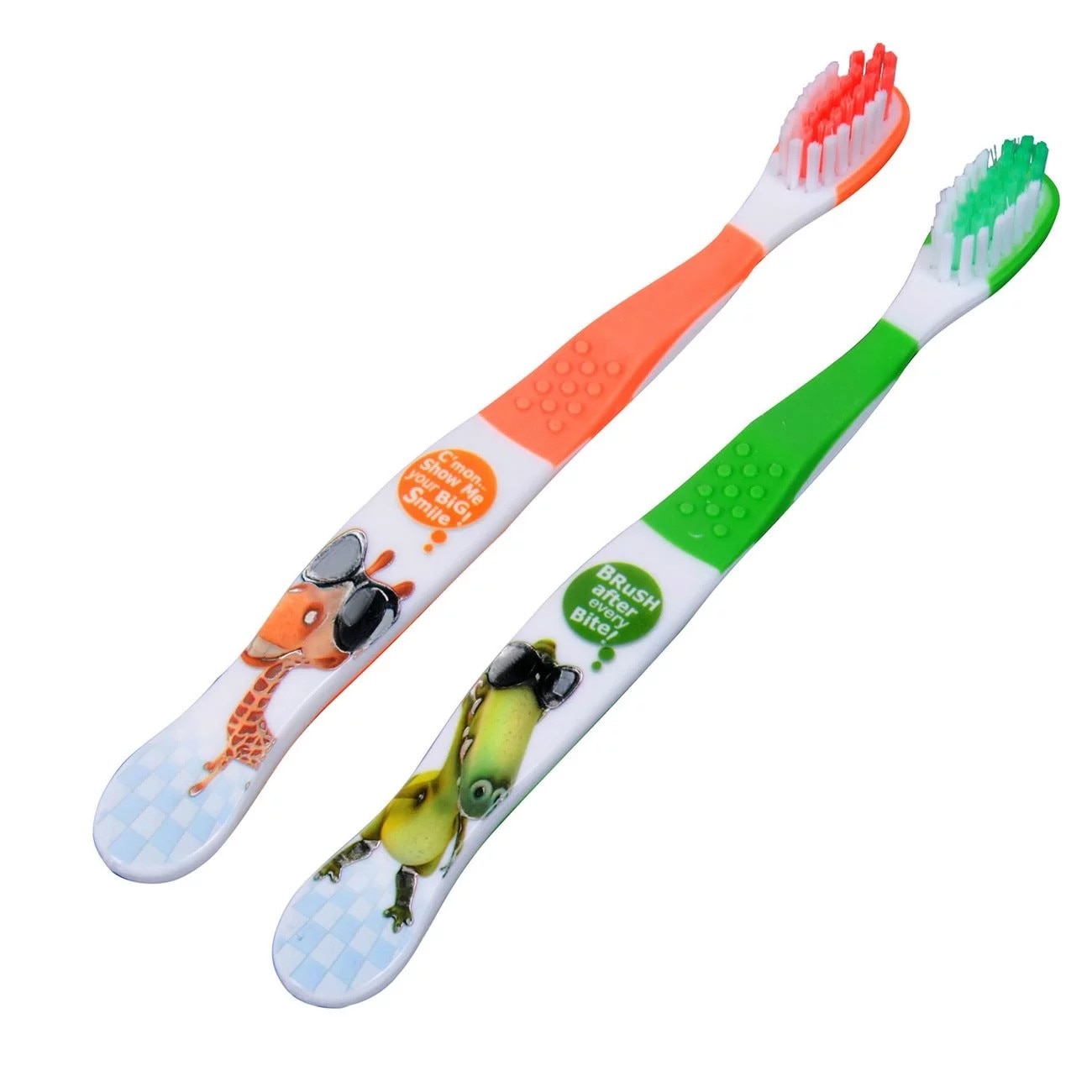 Set 2 periute de dinti pentru copii Zola, Baby cu animale , 3 Ani +