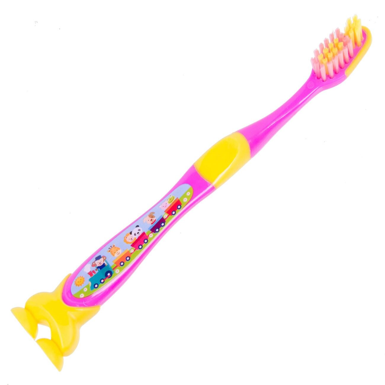 Periuta de dinti pentru copii Zola, trenulet cu animalute, 3 ani+